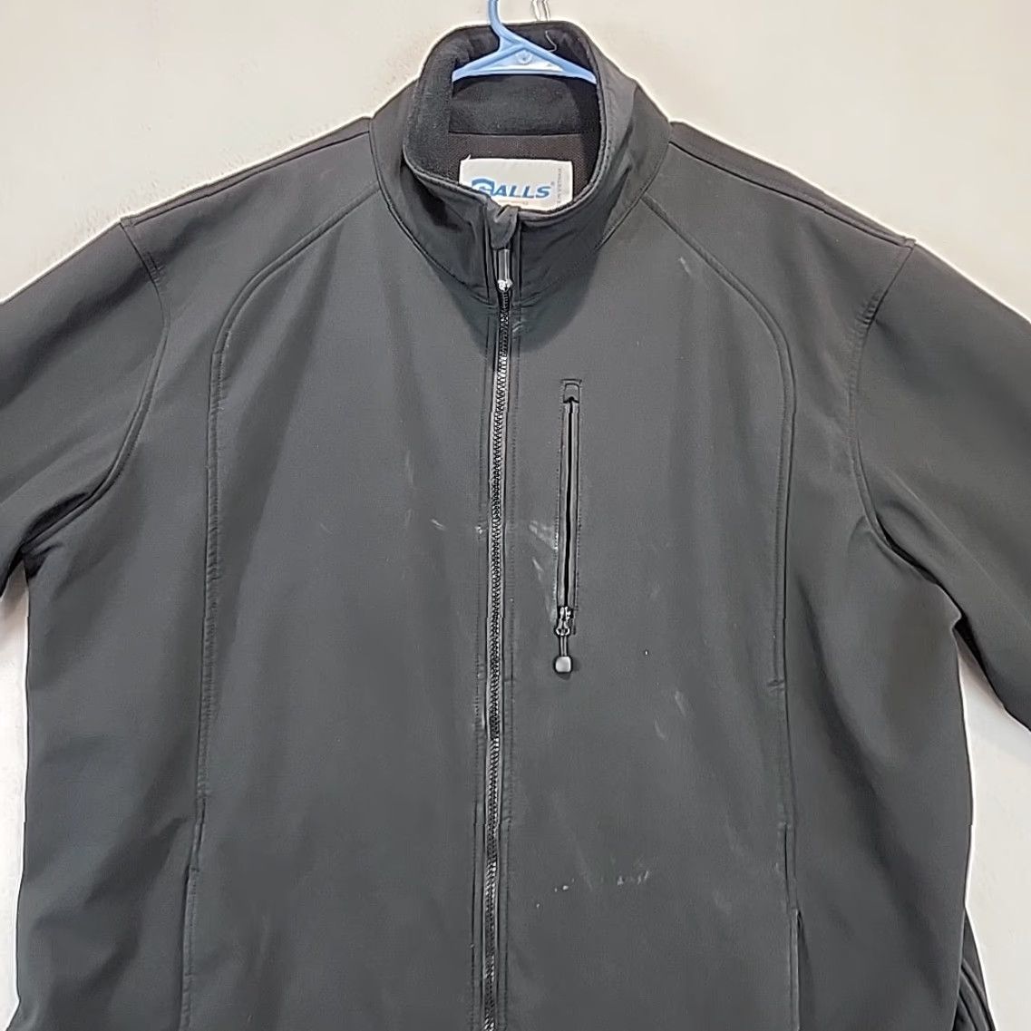 Vintage Galls JX778 Softshell Security Lined Jacket Full Zip Black Men's XXL Jacket Size US XXL / EU 58 / 5 - 4 Thumbnail