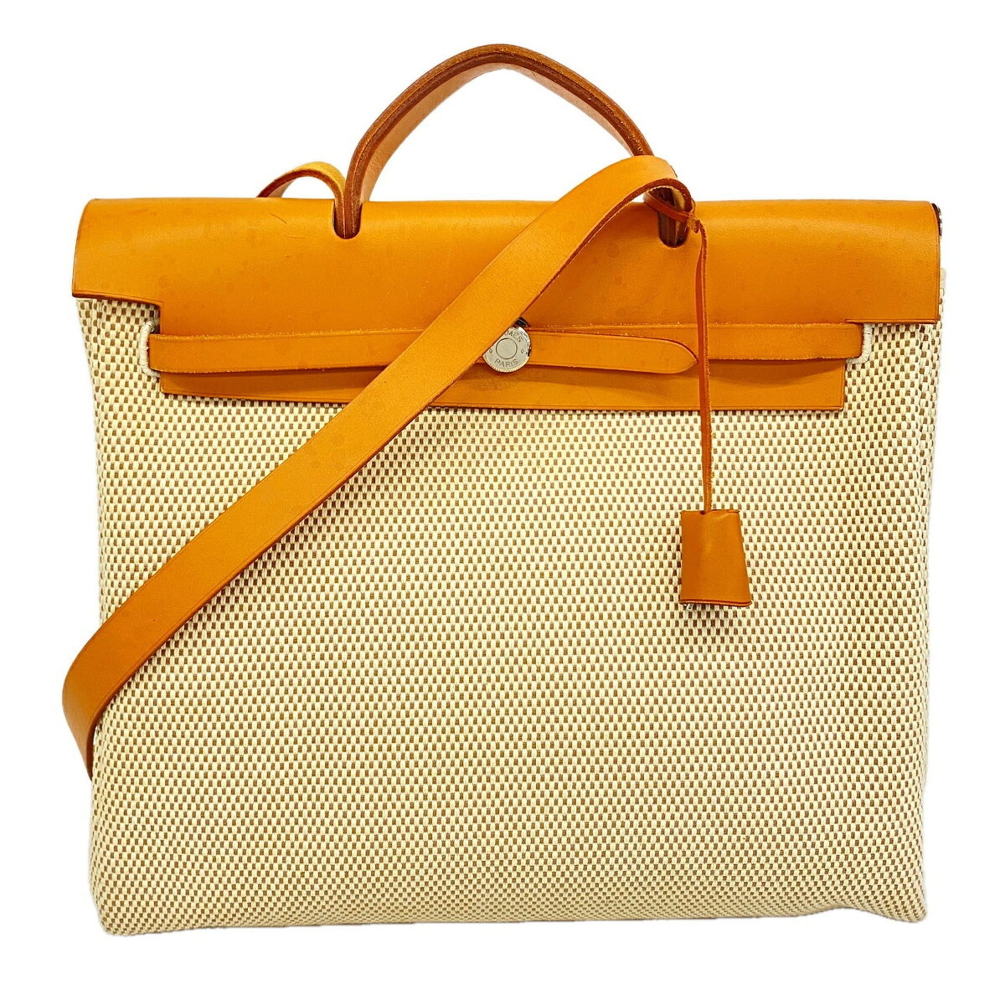 Hermes Hermes Herbag MM Toile GM Natural Handbag (□G stamp) 2-way bag for women Size ONE SIZE - 1 Thumbnail