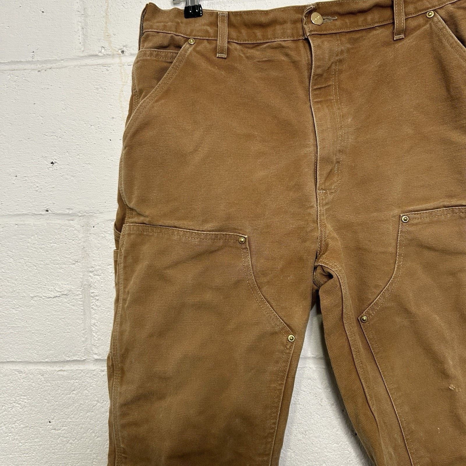 Carhartt Vintage Carhartt Canvas DoubleKnee Pants “Brown” B01 BRN Size US 33 - 3 Thumbnail