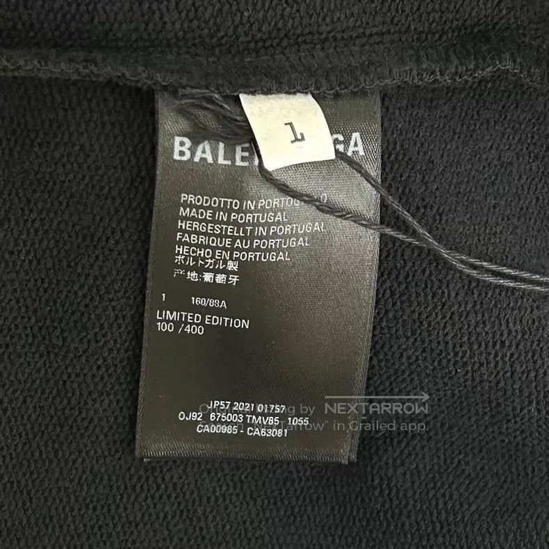 Balenciaga Balenciaga Female Movie Star Poster Washed Black Hoodie Size US S / EU 44-46 / 1 - 4 Thumbnail