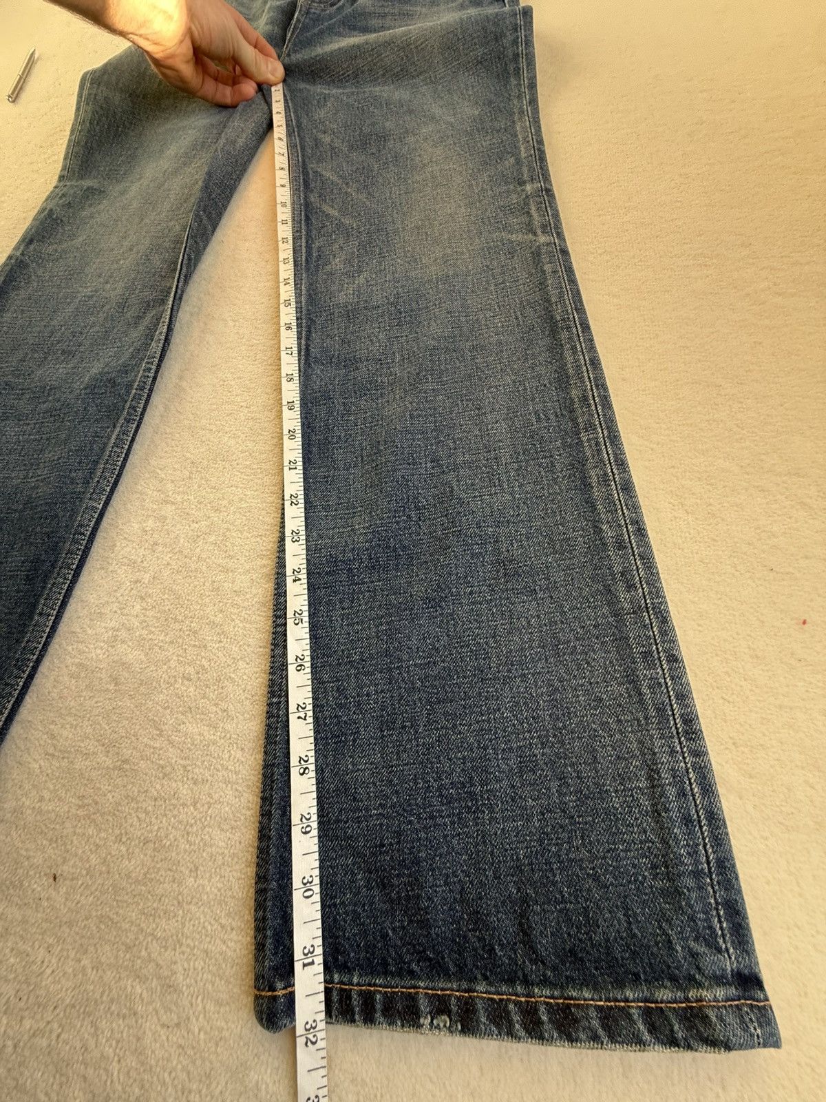 Celine Celine Hedi Slimane Dark union wash Francoise jeans 30 $1200 Size US 30 / EU 46 - 5 Thumbnail