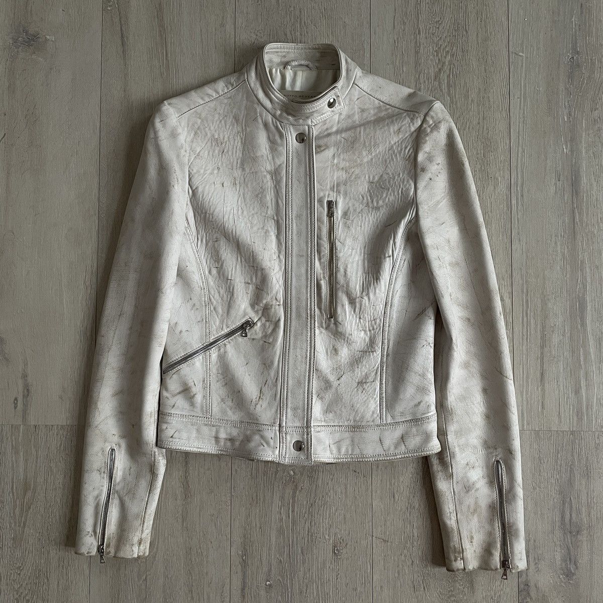 A.F. Vandevorst Ruffo Research SS2000 leather jacket by A.F. Vandevorst Size S / US 4 / IT 40 - 1 Thumbnail