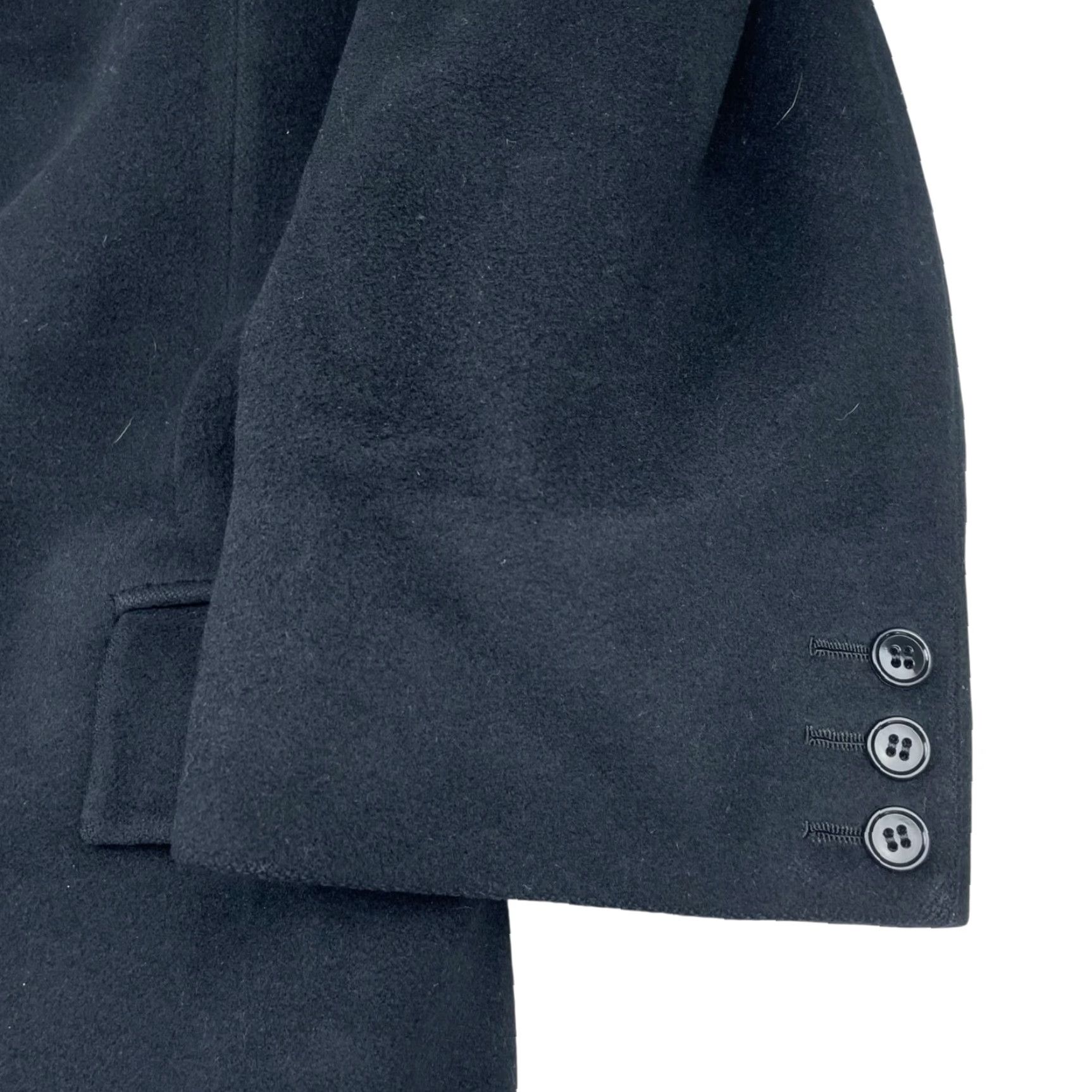Vintage Holland & Sherry Coat Trench Overcoat Men’s 48L US 58 EU Black Wool 3-Button Heavyweight Long Pockets Lined Collared Vintage No (adjusted) Size US M / EU 48-50 / 2 - 3 Thumbnail