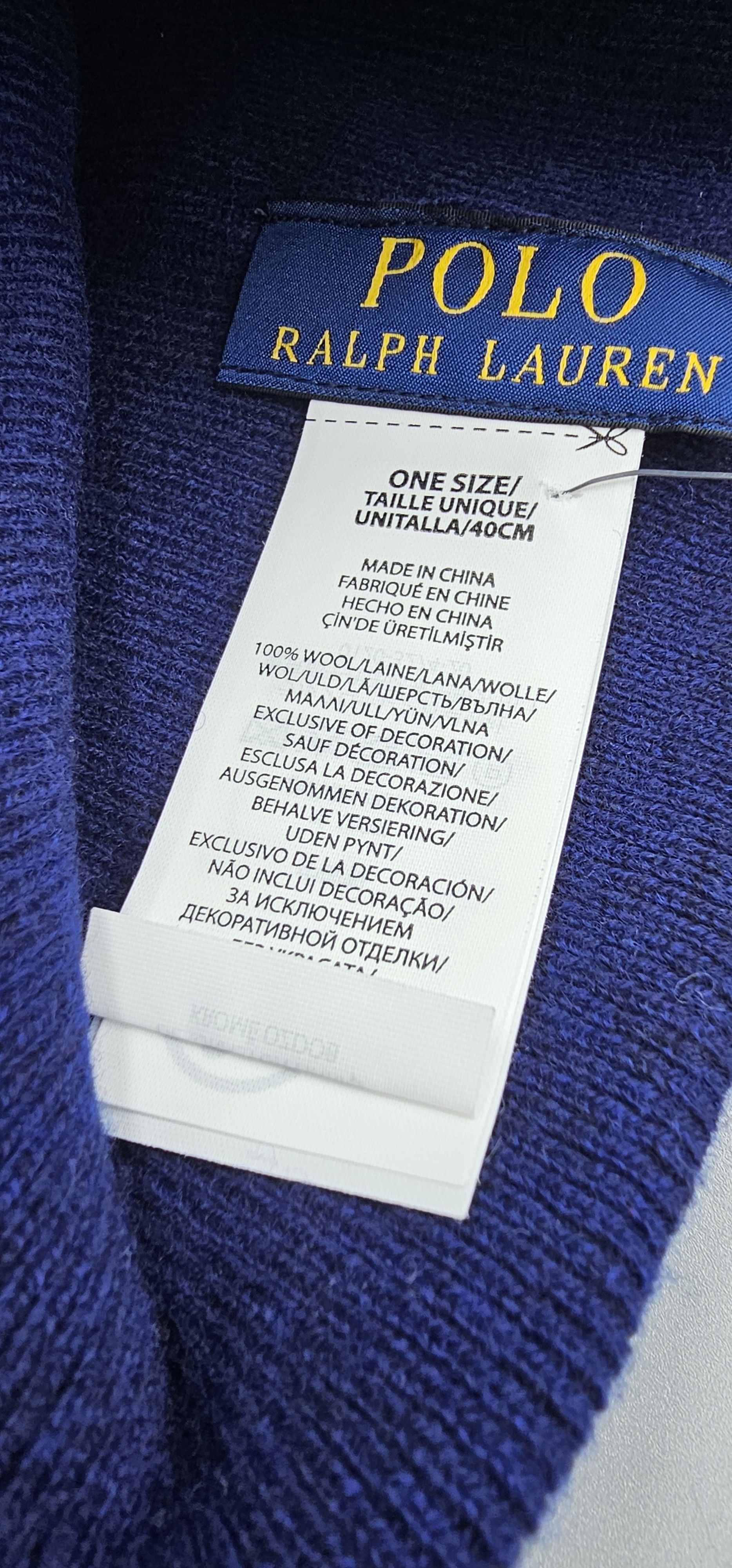 Polo Ralph Lauren Polo Ralph Lauren Crest Beanie Hat Royal Blue 100% Wool Size ONE SIZE - 5 Thumbnail