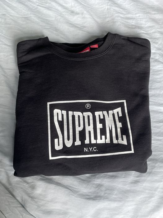 Supreme Supreme Warm Up Crewneck Black | Grailed