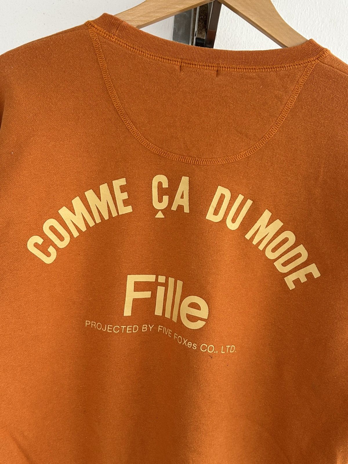 Comme Ca Ism Comme Ca Du Mode Sweat Orang Backhit Size US S / EU 44-46 / 1 - 3 Thumbnail