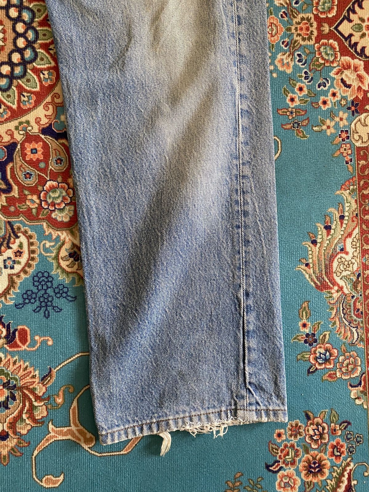 Levi's Vintage 90s Levi’s 501 Distressed Denim Size US 32 / EU 48 - 6 Thumbnail