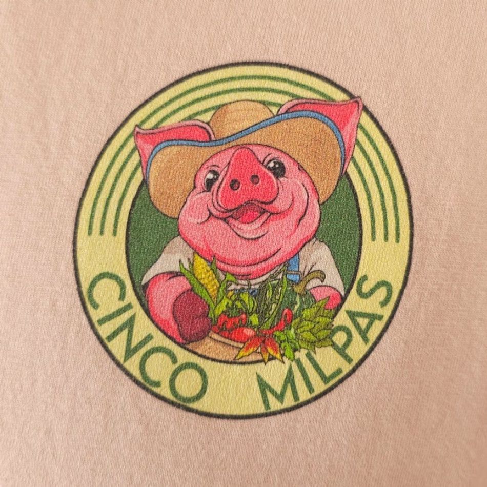 Vintage Cinco Milpas Pig T Shirt Mens Size Large Orange Farmer Farming Shirt Mens Grand Orange Size US L / EU 52-54 / 3 - 3 Thumbnail