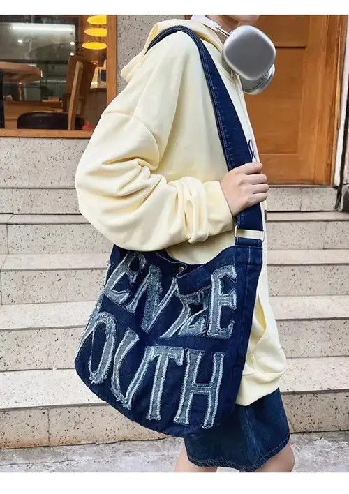 Misunderstood Denim Crossbody Bags Unisex Size ONE SIZE - 2 Thumbnail