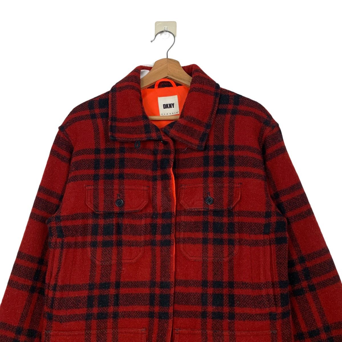 DKNY Vintage 90's DKNY CLASSIC Checked Flannel Jacket #2736-C123 Size US S / EU 44-46 / 1 - 2 Thumbnail