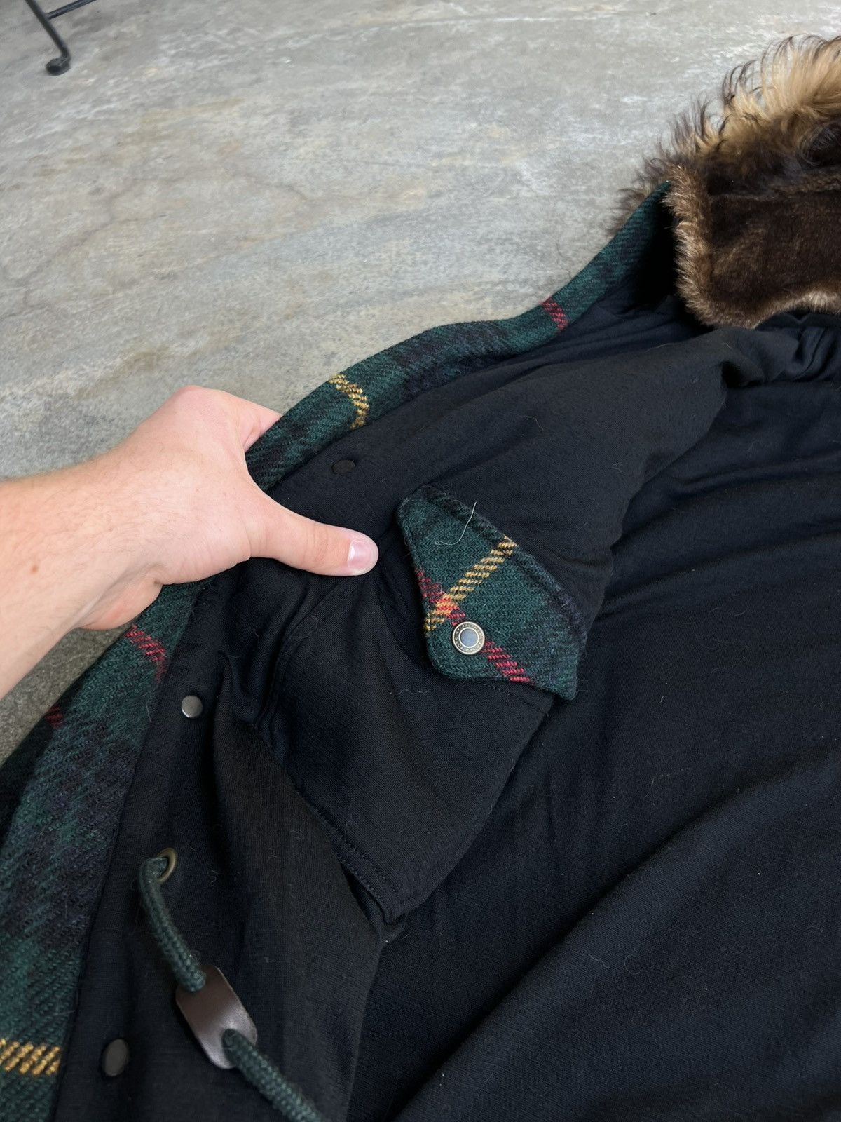 Ralph Lauren Blue Label × Vintage Ralph Lauren Blue Label Wool & Alpaca Blend Real Fur Jacket Size L / US 10 / IT 46 - 10 Thumbnail
