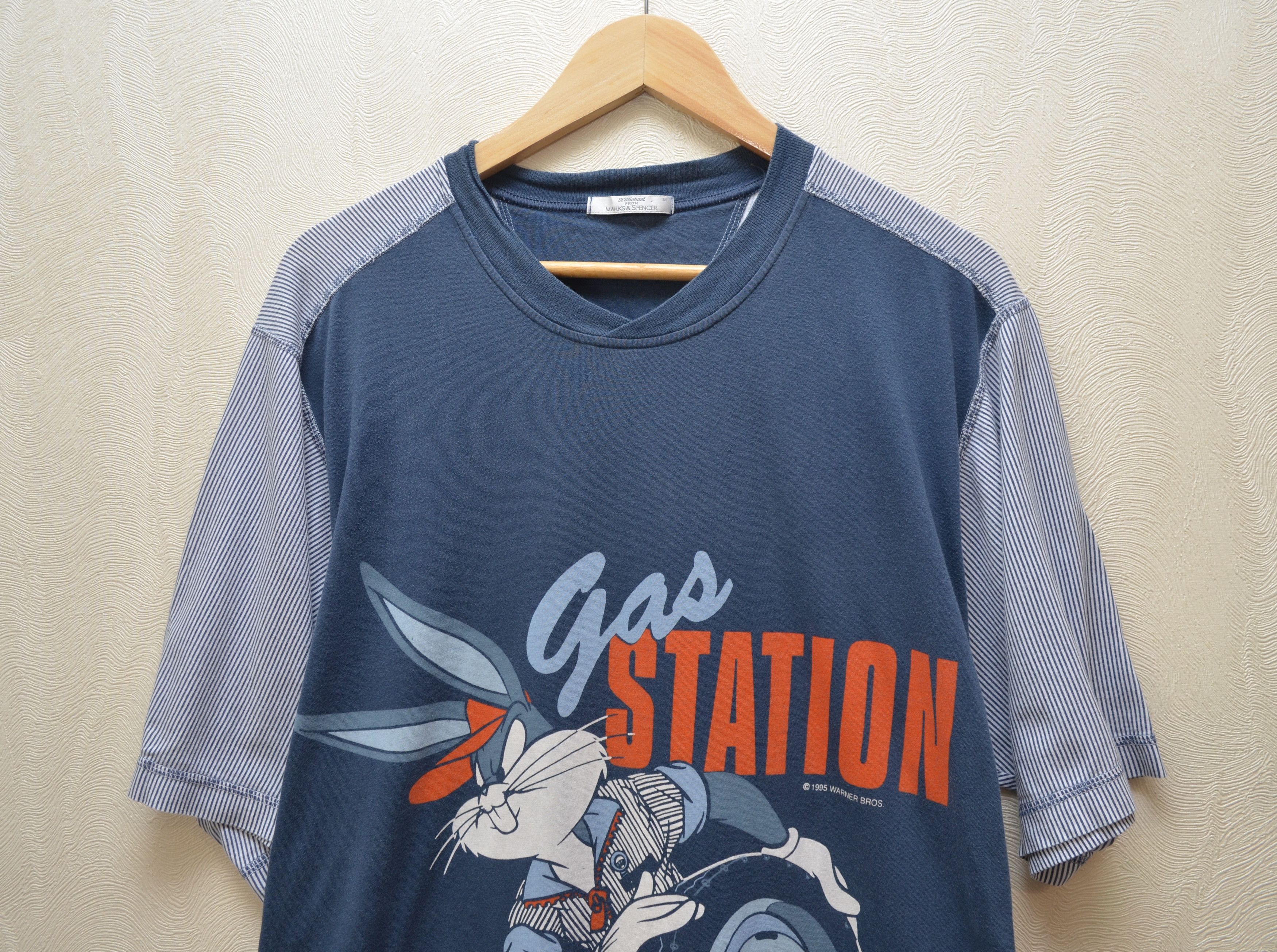 Cartoon Network × Vintage VINTAGE 1995 Bugs Bunny Gas Station Vintage Tee 90s y2k Size US M / EU 48-50 / 2 - 2 Thumbnail