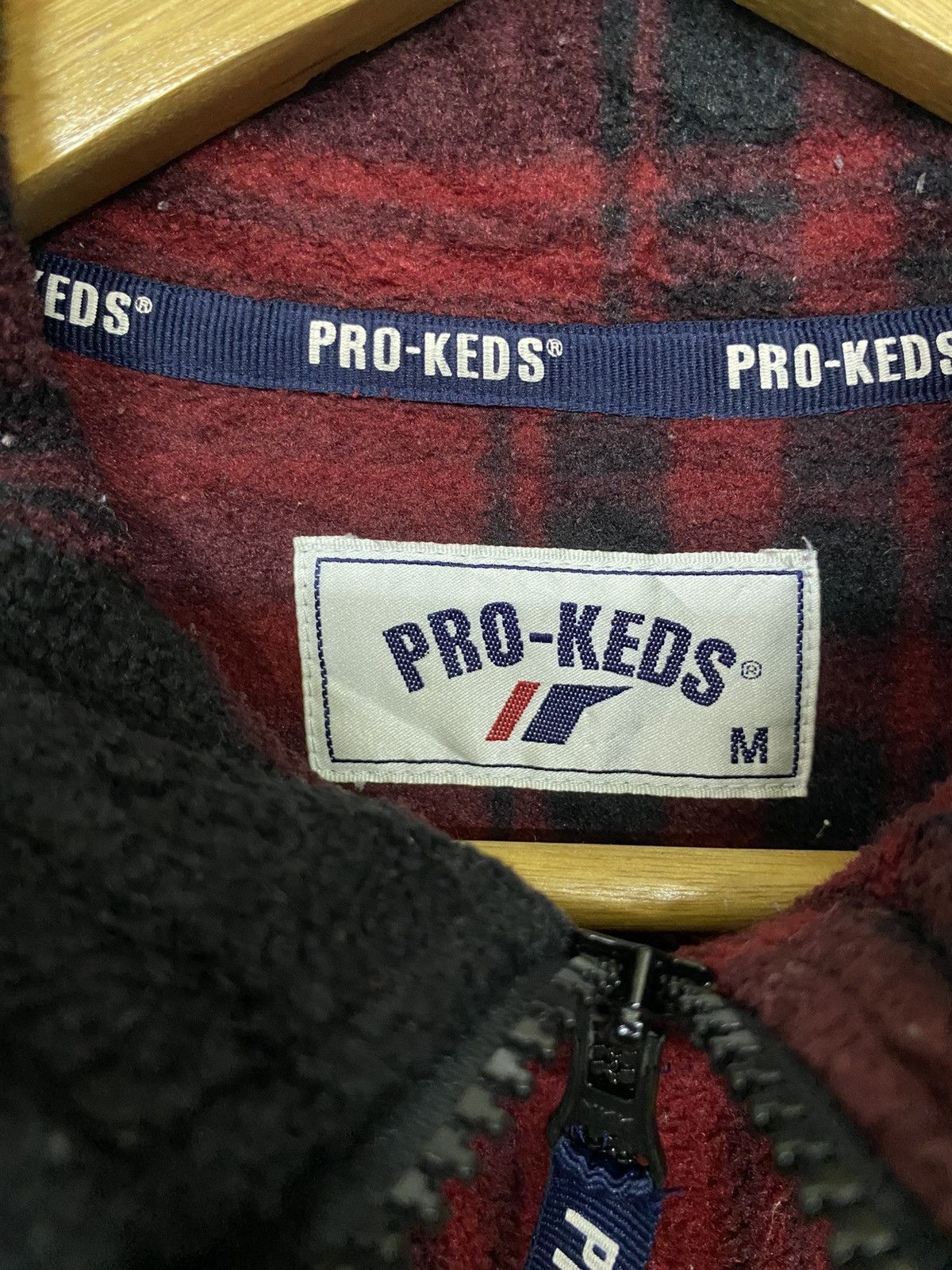 Pro-Keds Vintage Pro-Keds Checked Half Zipper Fleece Sweatshirt Size US M / EU 48-50 / 2 - 8 Thumbnail