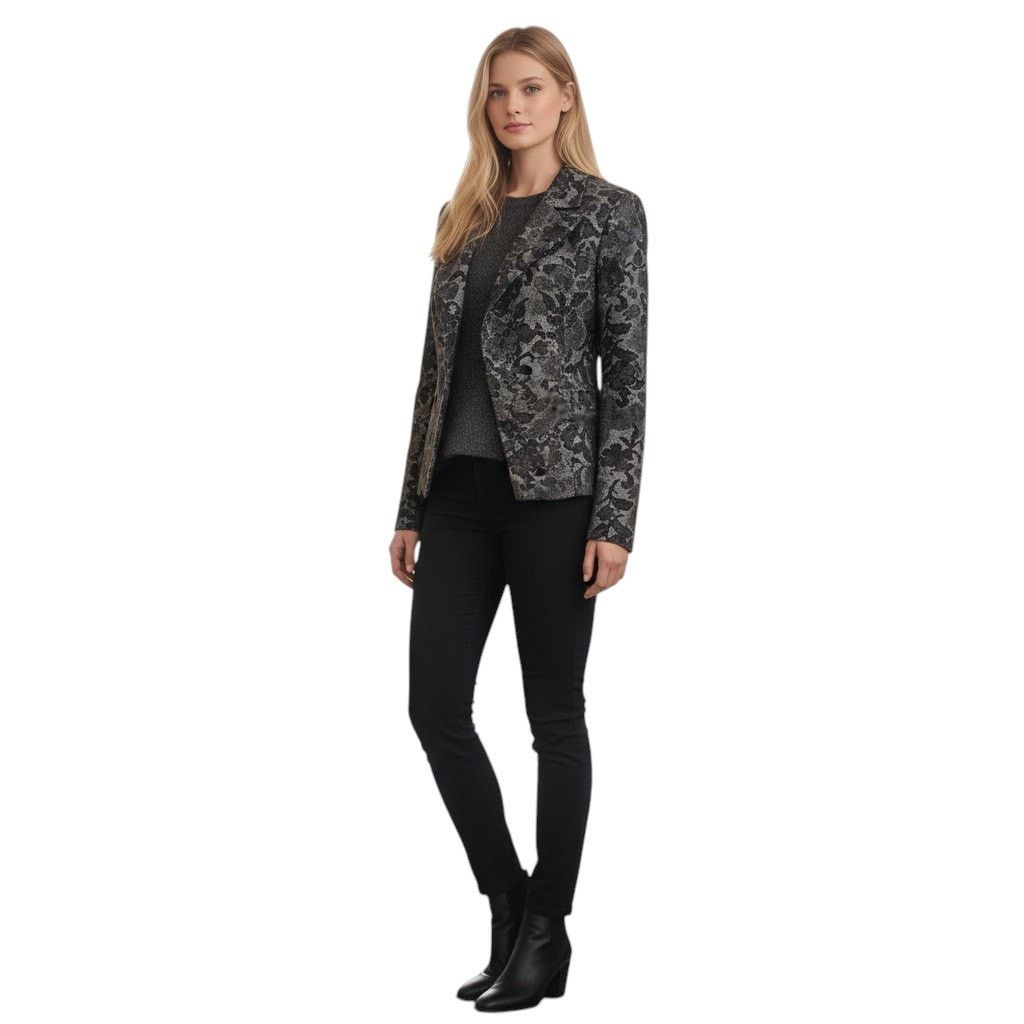 H&M H&M Floral Fitted Blazer Jacket Bell Sleeve Snap Closure 8 Size M / US 6-8 / IT 42-44 - 3 Thumbnail