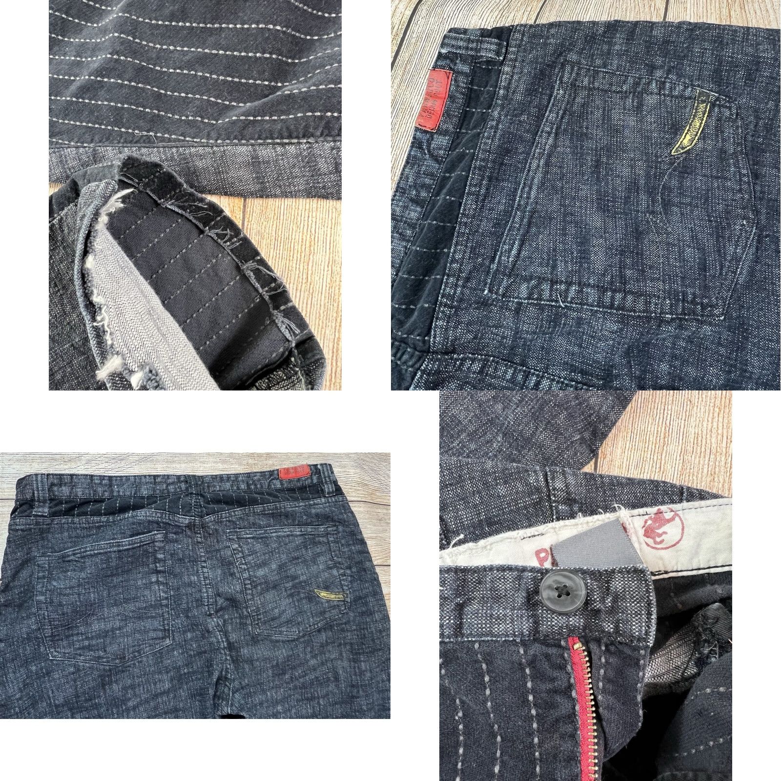 Parasuco Mens Parasuco Jeans Black Denim Baggy Inseam 30 in 42x30 Regular Size US 42 / EU 58 - 8 Thumbnail