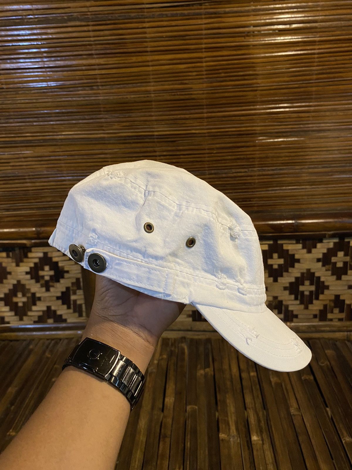 Vintage 2000s cadet hat distressed blink punk y2k style Size ONE SIZE - 4 Thumbnail