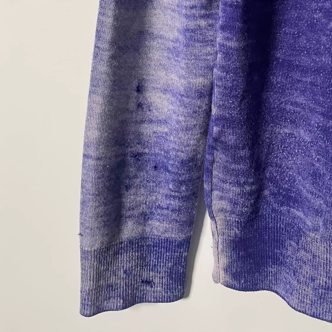 Stone Island Stone Island Vintage Violet Gradient Washed Knit Size US XL / EU 56 / 4 - 7 Thumbnail