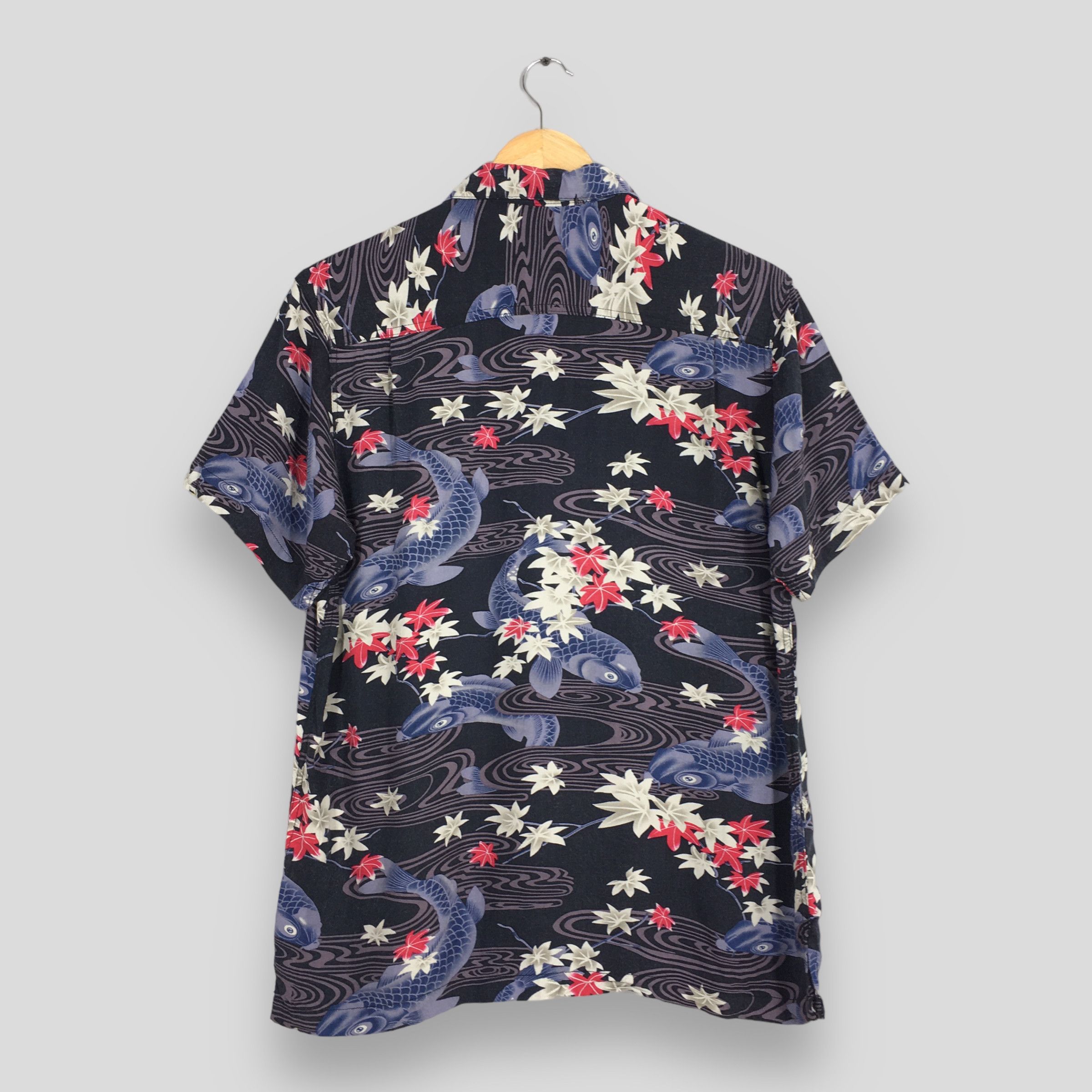 Sun Surf Vintage Hawaiian Japanese Koi Fish Rayon Shirt Medium Size US M / EU 48-50 / 2 - 7 Thumbnail