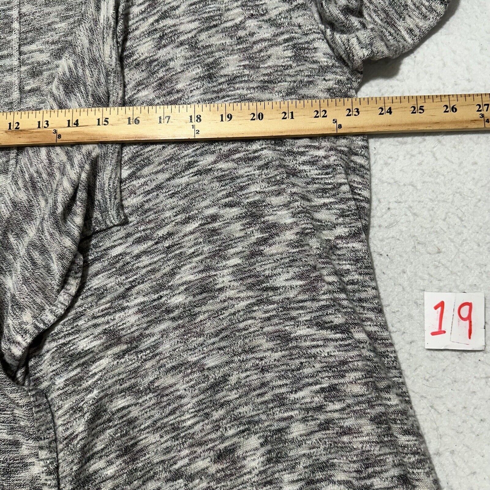 Other Knox Rose Large Waterfall Cardigan Duster Sweater Gray Size L / US 10 / IT 46 - 8 Thumbnail