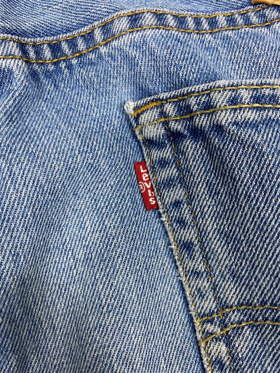Levi's vintage levis 505 slightly distressed denim nice design Size US 38 / EU 54 - 4 Thumbnail