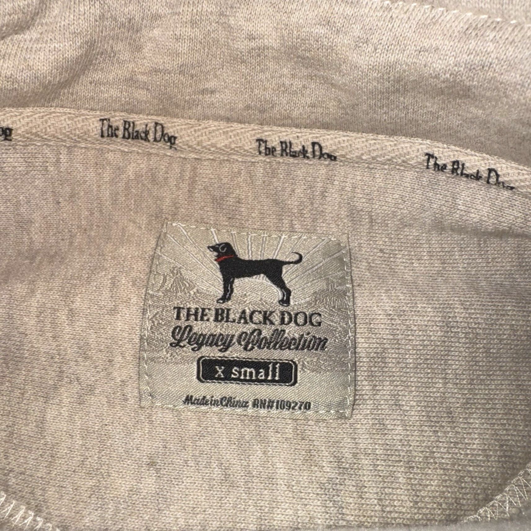 Vintage The Black Dog Sweatshirt Mens XS Beige Appliqué Fisherman Heavy Embroidered Size US XS / EU 42 / 0 - 3 Thumbnail