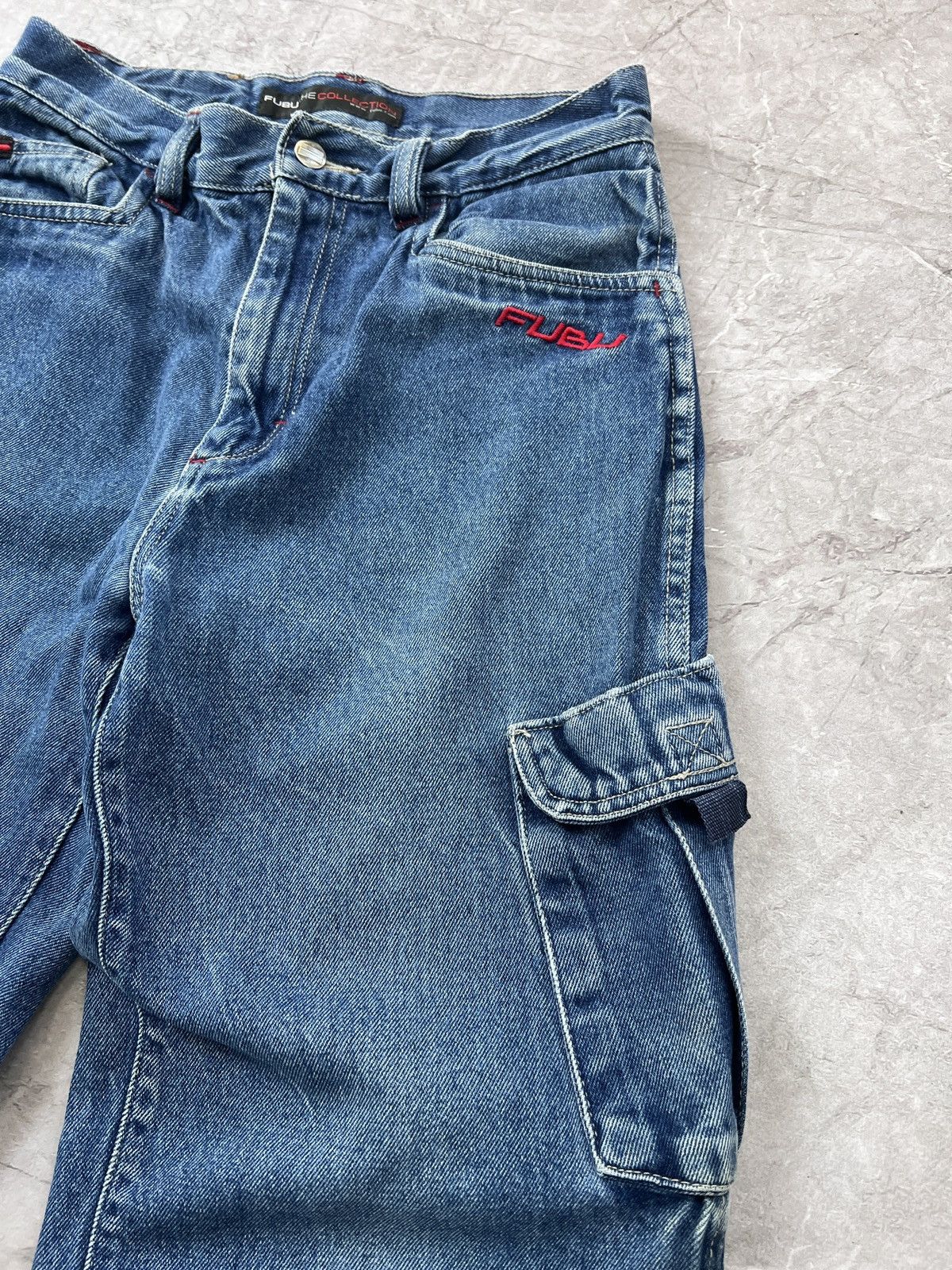 Fubu × Wu-Tang Clan 90s RAP CARGO CARPENTER HIP HOP JEANS PANTS FUBU Size US 30 / EU 46 - 9 Thumbnail
