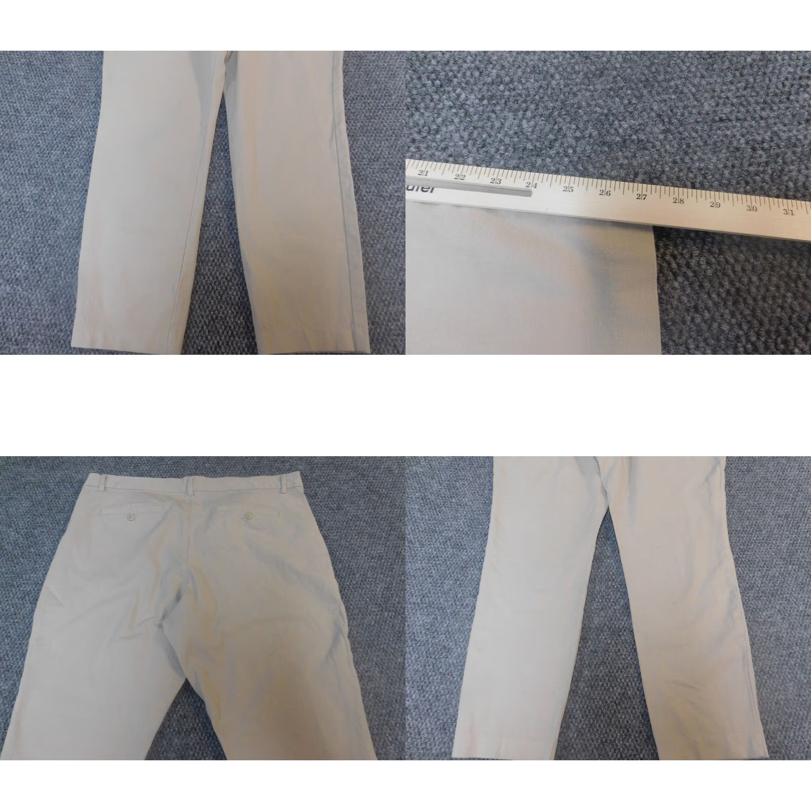 Gap Gap Pants Chino Slim Straight 18 Beige Womens Regular Inseam 27 City Trouser Size 25" / US 0 / IT 36 - 8 Thumbnail