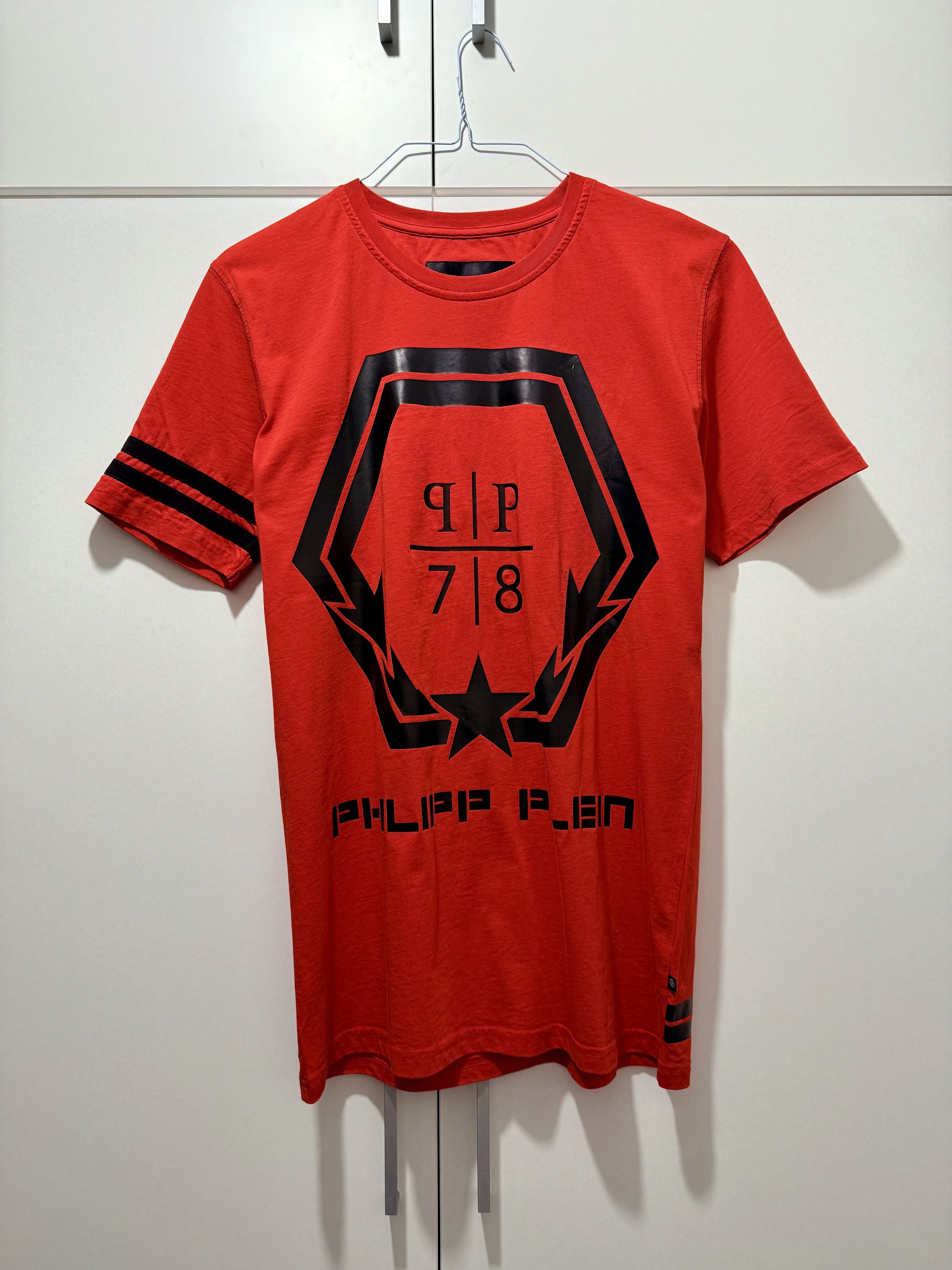 Philipp Plein Men's Philipp Plein Red Logo T- shirt Size US XL / EU 56 / 4 - 1 Thumbnail