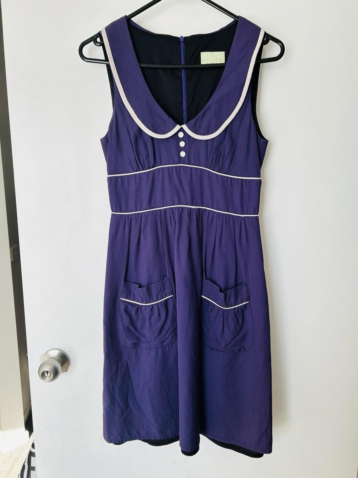 Review Review vintage Retro Pin Up Y2K dress - size AU/UK 6 US 2 Size XS / US 0-2 / IT 36-38 - 6 Thumbnail