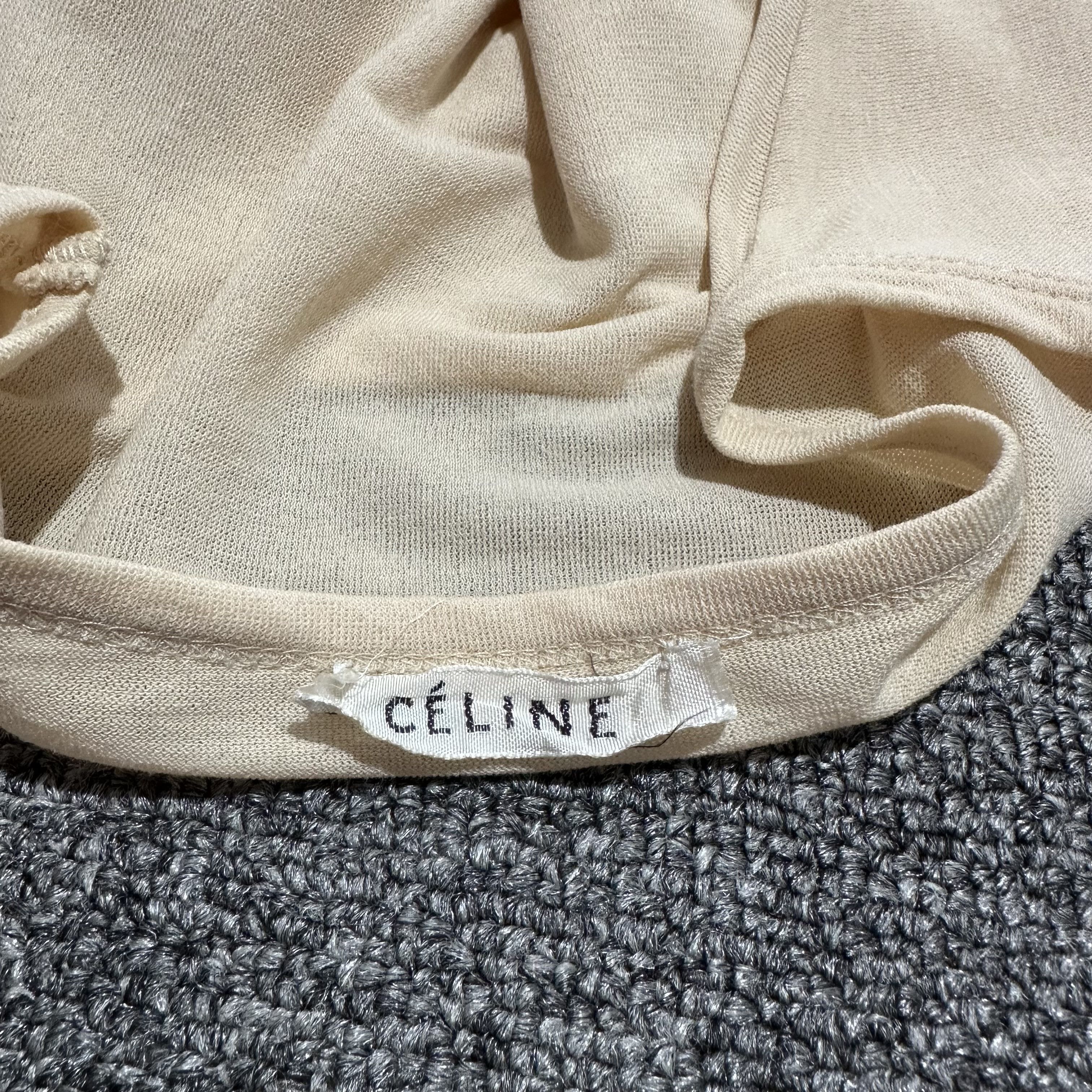 Celine × Vintage Vintage Celine Longsleeve Tee Size L / US 10 / IT 46 - 4 Thumbnail