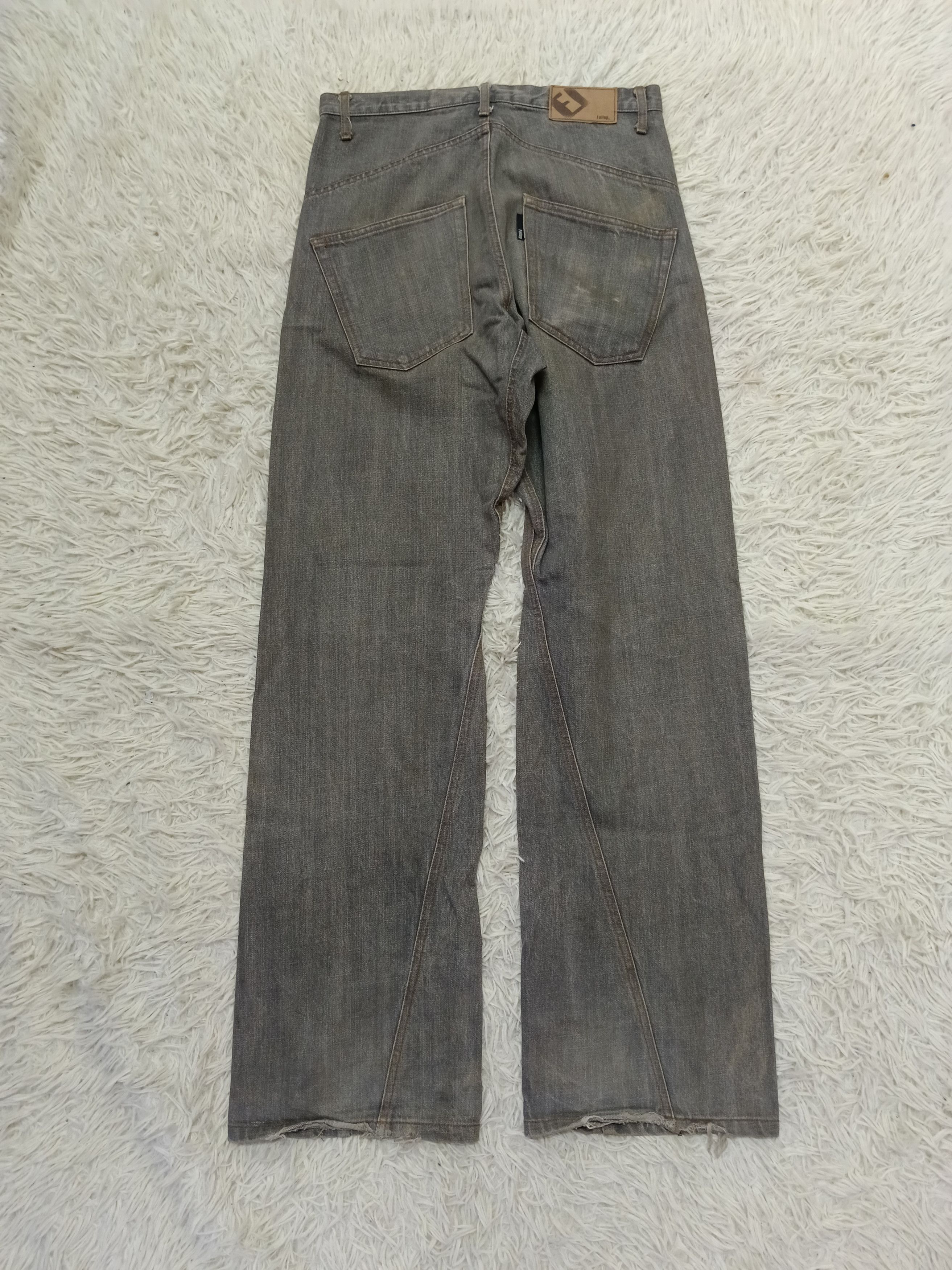 Japanese Brand BAGGY PANTS TWIST FULLUP DISTRESSED Size US 31 - 2 Thumbnail
