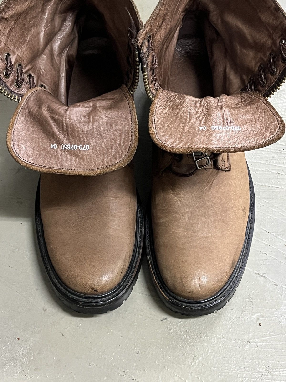 Guidi Takeo Kikuchi Lace Zipper Leather Combat Guidi Style Boots Size US 9 / EU 42 - 18 Thumbnail