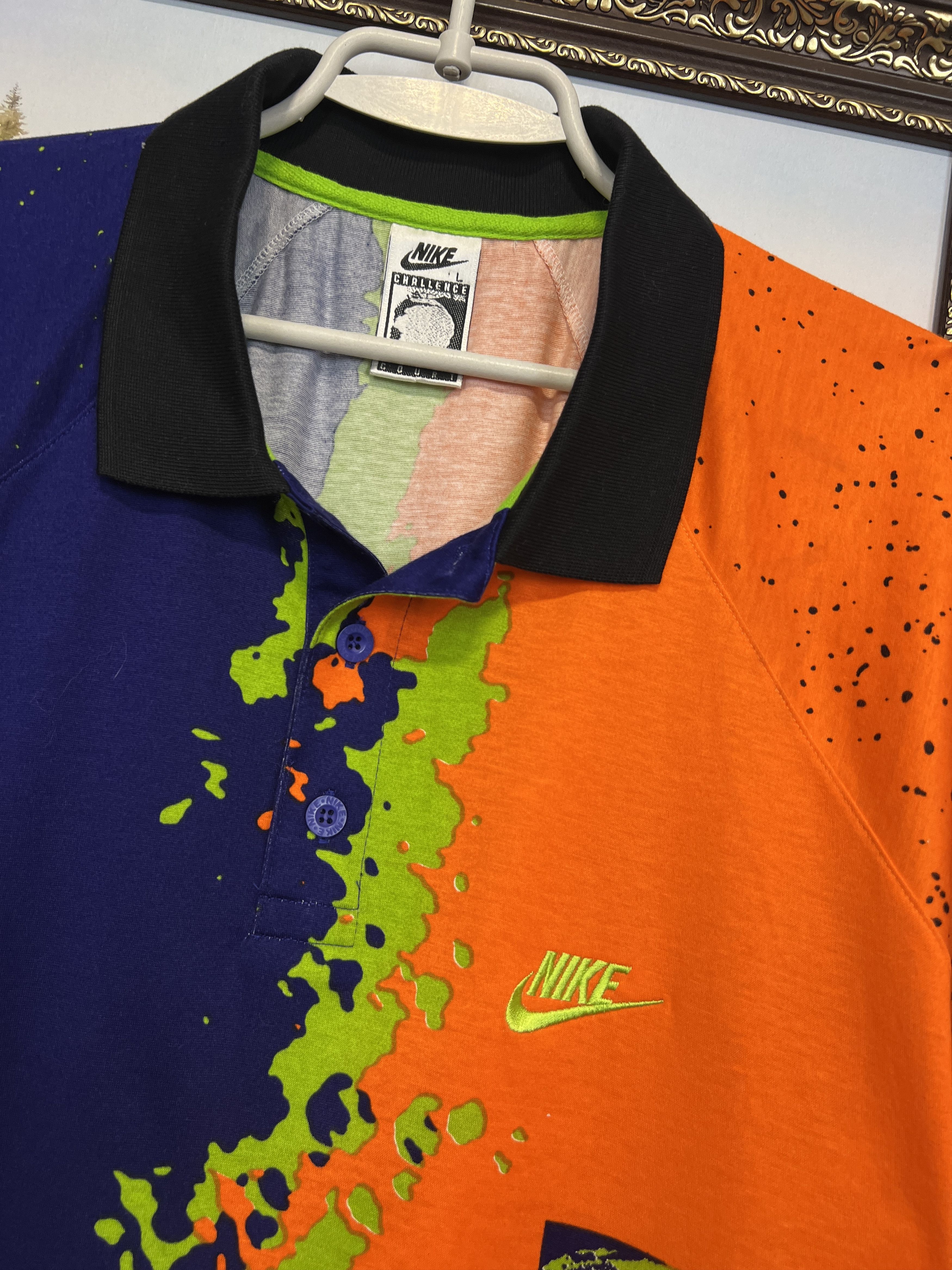 Nike Nike Challenge Court Andre Agassi Polo Shirt Tennis Jersey Size US L / EU 52-54 / 3 - 3 Thumbnail