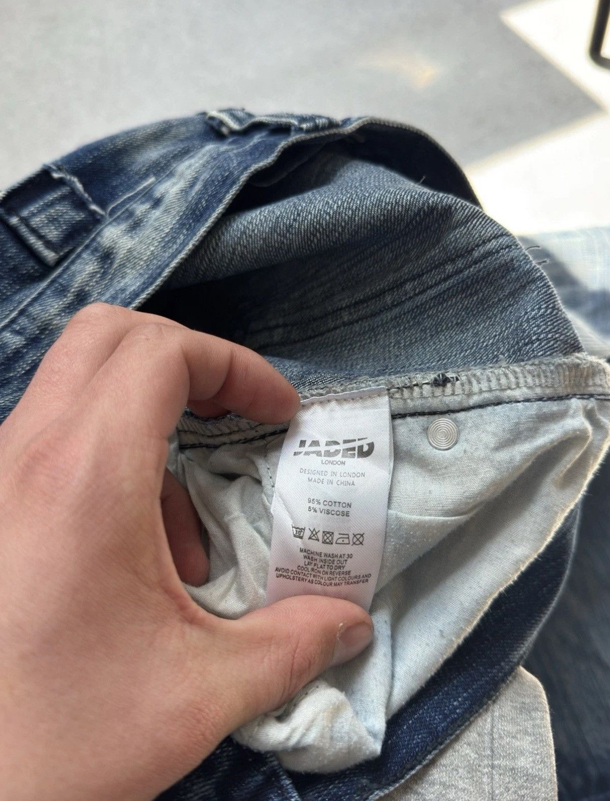 Jaded London Vintage Jaded London Y2K Faded Striped Jeans Size M Men Size US 32 / EU 48 - 6 Thumbnail
