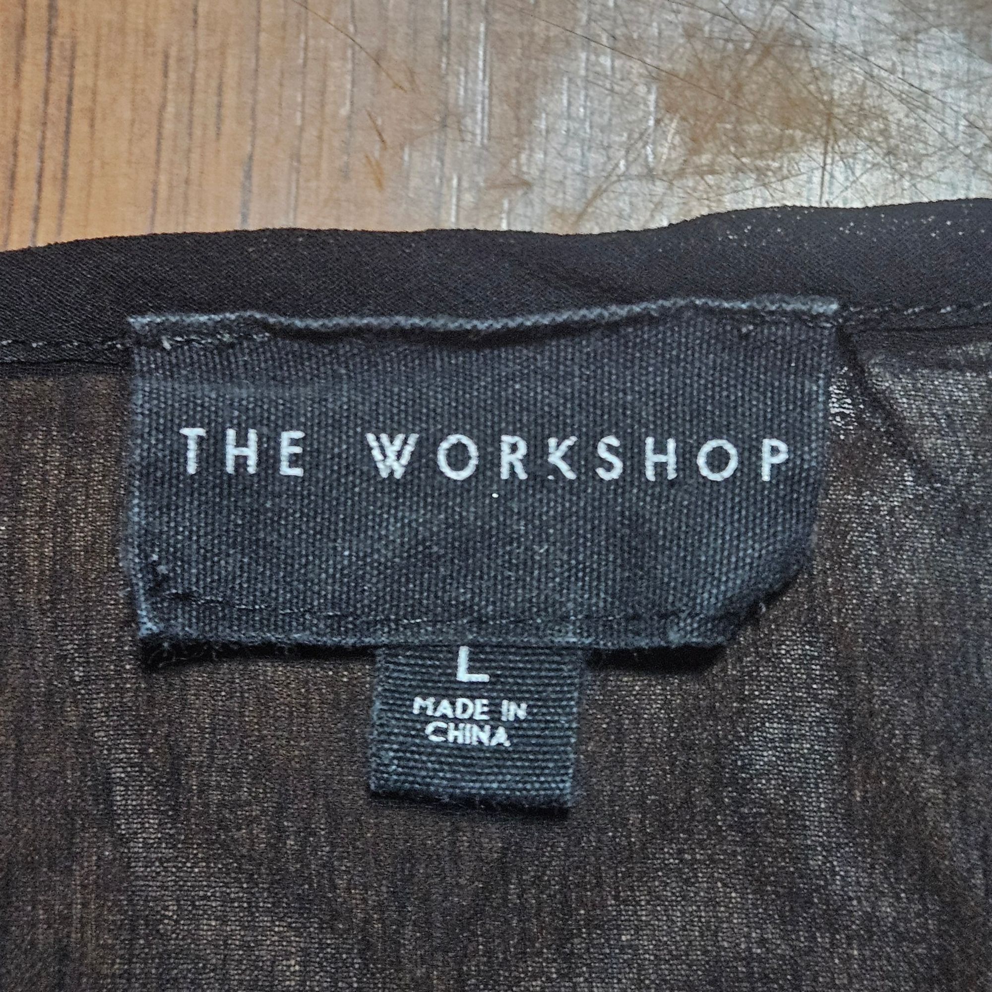Other The Workshop L Women Sheer Stripe Top Black Quiet Luxury, Ac Size L / US 10 / IT 46 - 3 Thumbnail