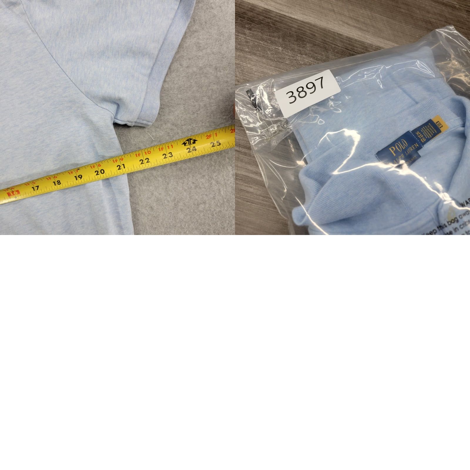 Ralph Lauren VINTAGE Polo Ralph Lauren Polo Shirt XL Blue Custom Slim Flesh Pony Preppy Casual Mens Size US XL / EU 56 / 4 - 8 Thumbnail