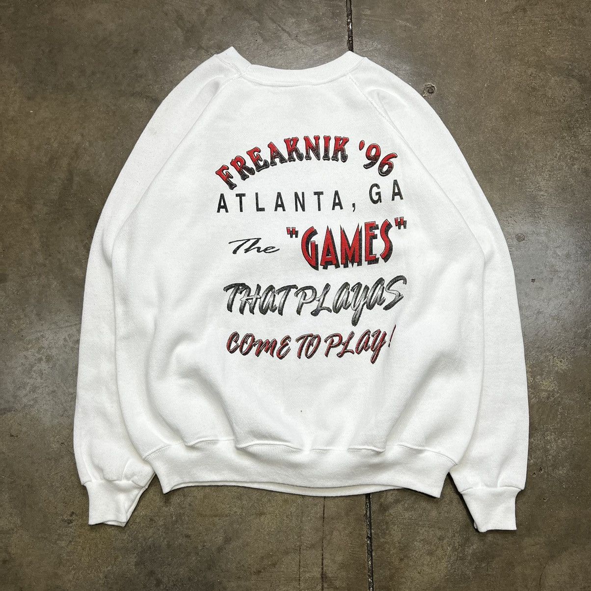 Rap Tees × Vintage Vintage 1996 Freaknik Festival Atlanta Georgia Sweatshirt Size US L / EU 52-54 / 3 - 4 Thumbnail