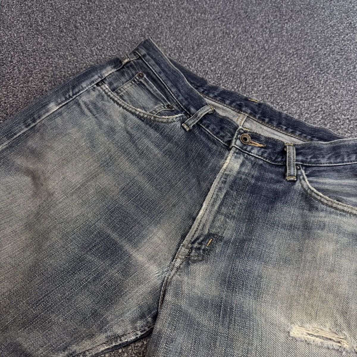 Kapital 🇯🇵 Vintage Selvedge 90s Edwin 505zx Faded Aging Denim Size US 34 / EU 50 - 13 Thumbnail