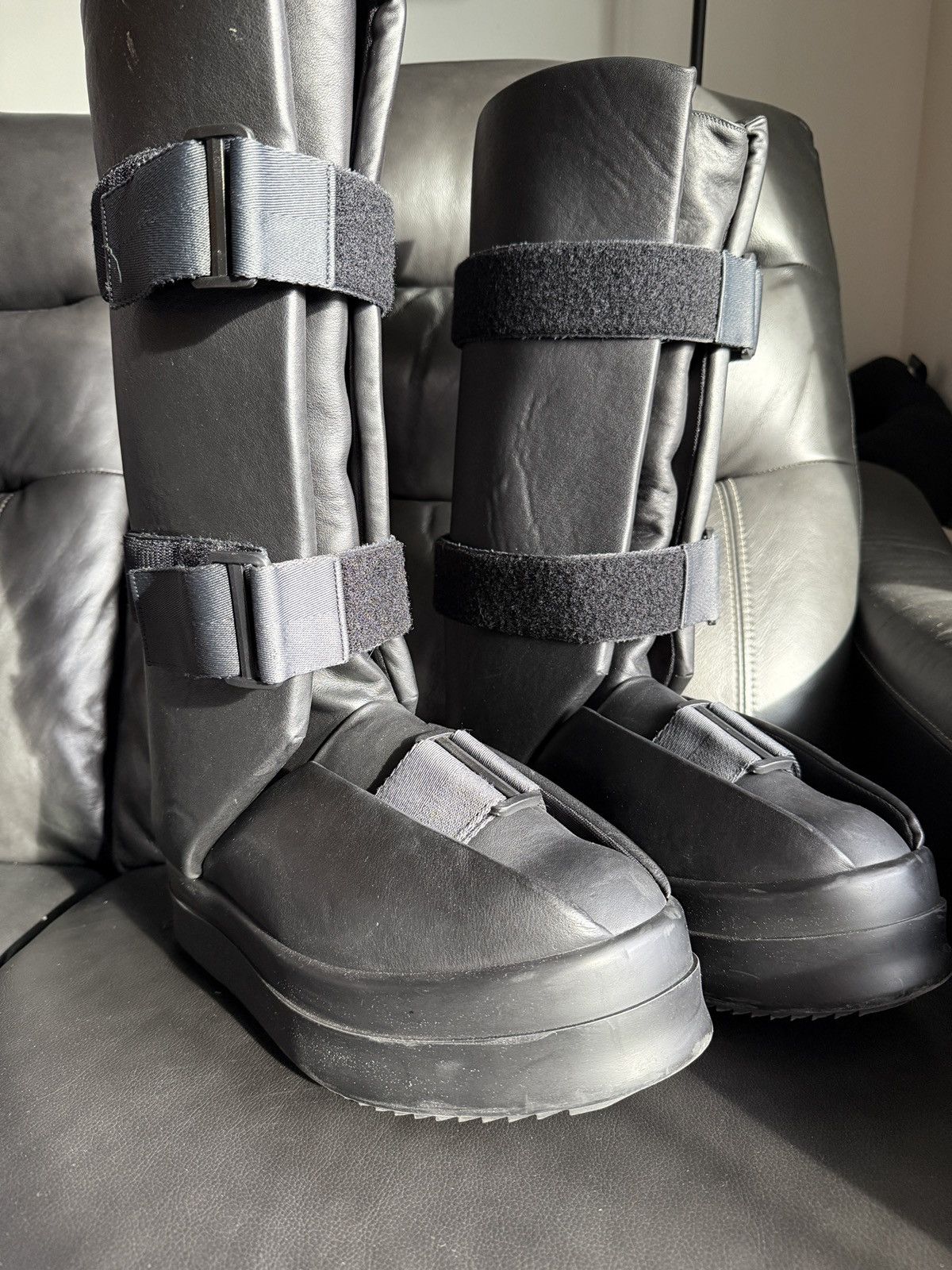 Rick Owens Rick Owens Luxor Hi Runway Splint Boots 45 Size US 12 / EU 45 - 6 Thumbnail