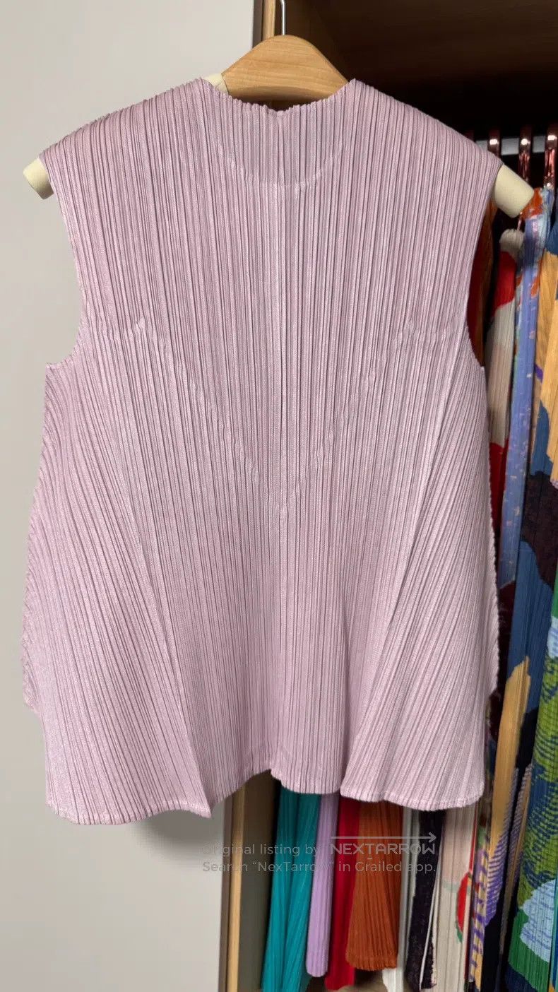 Issey Miyake Issey Miyake Purple Tank Top Size L / US 10 / IT 46 - 3 Thumbnail