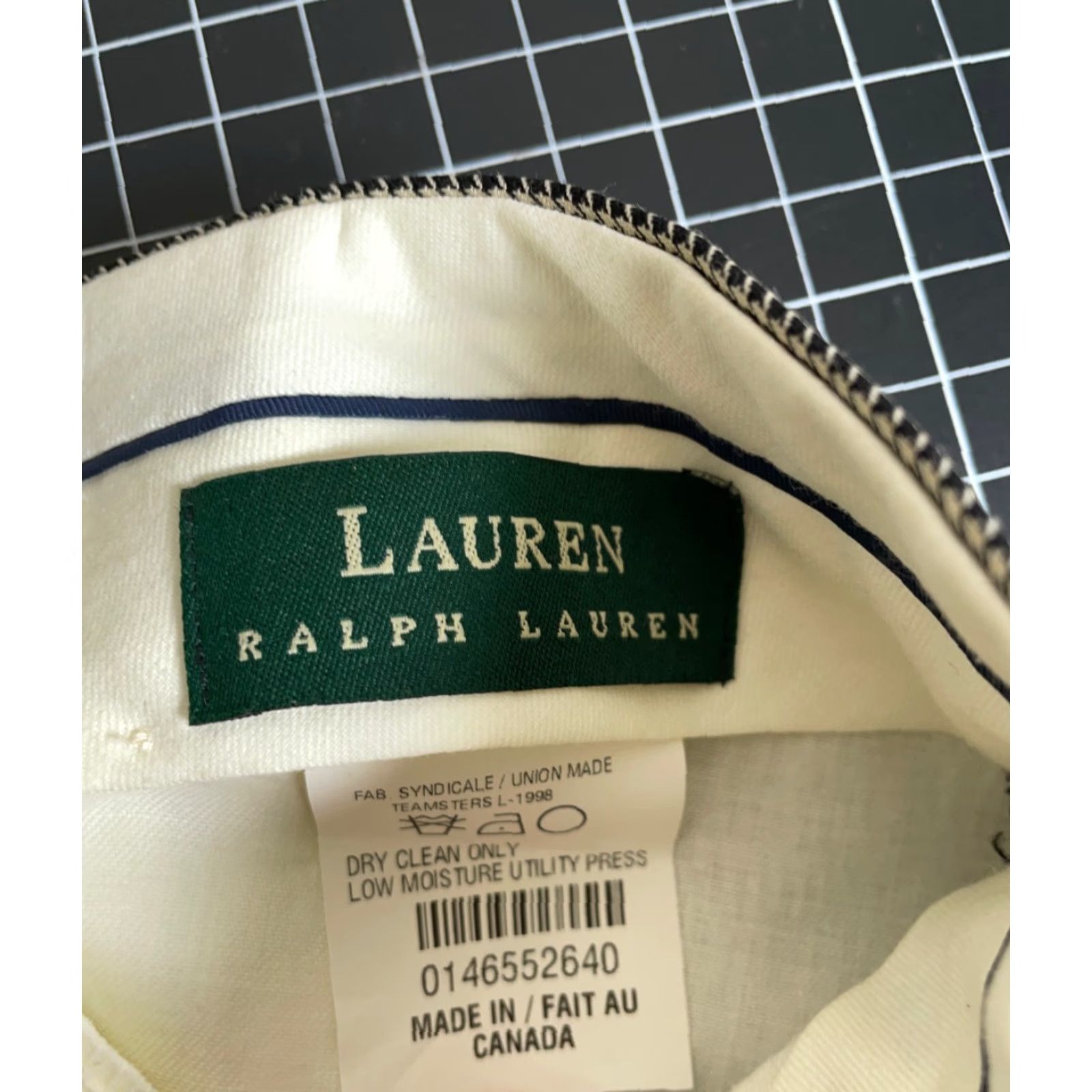 Ralph Lauren VINTAGE Ralph Lauren Wool Pleated Dress Pants Men’s 34 x 29 Brown Houndstooth Cuffed Size US 34 / EU 50 - 4 Thumbnail