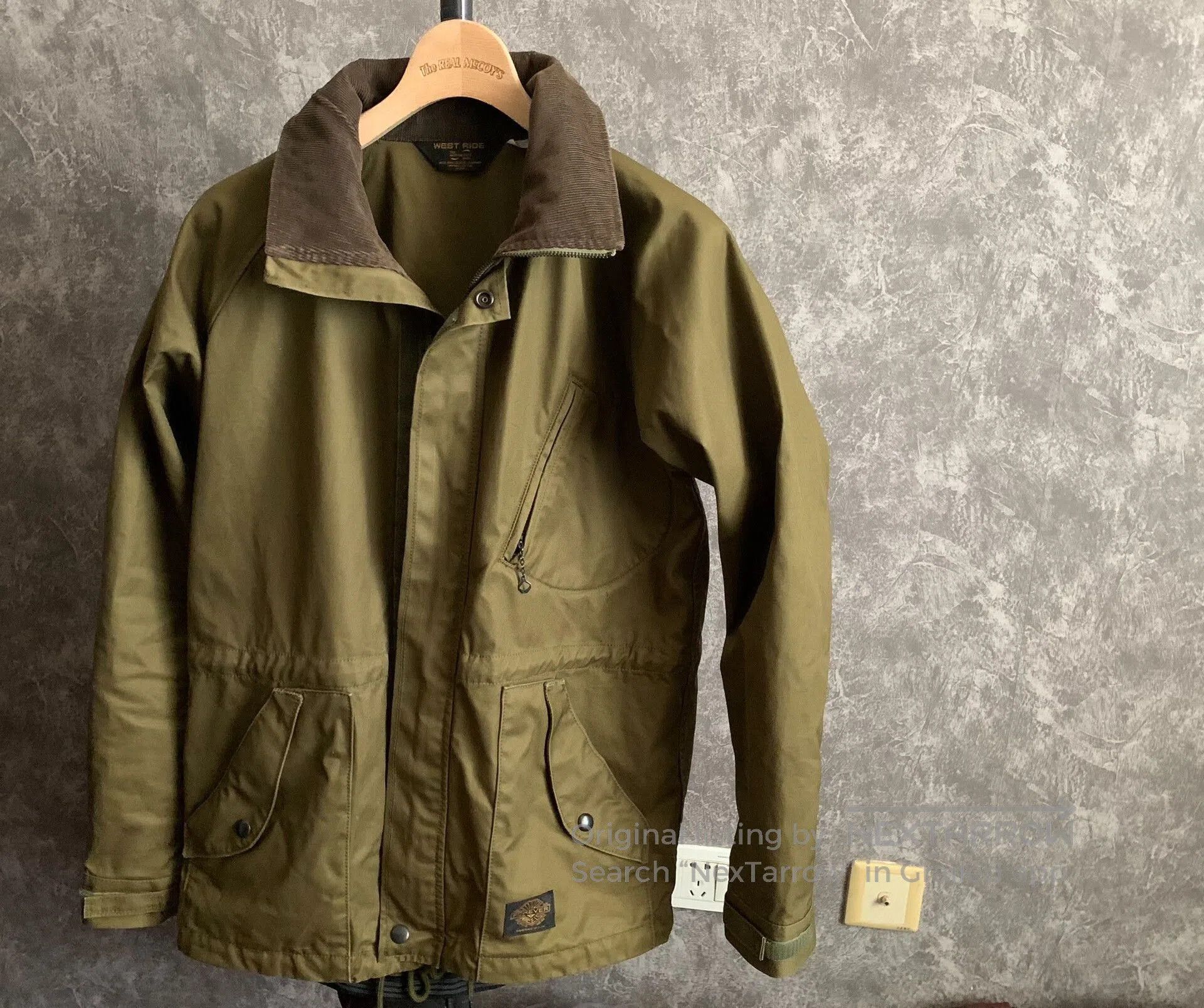 westride functional style jacket in olive green.