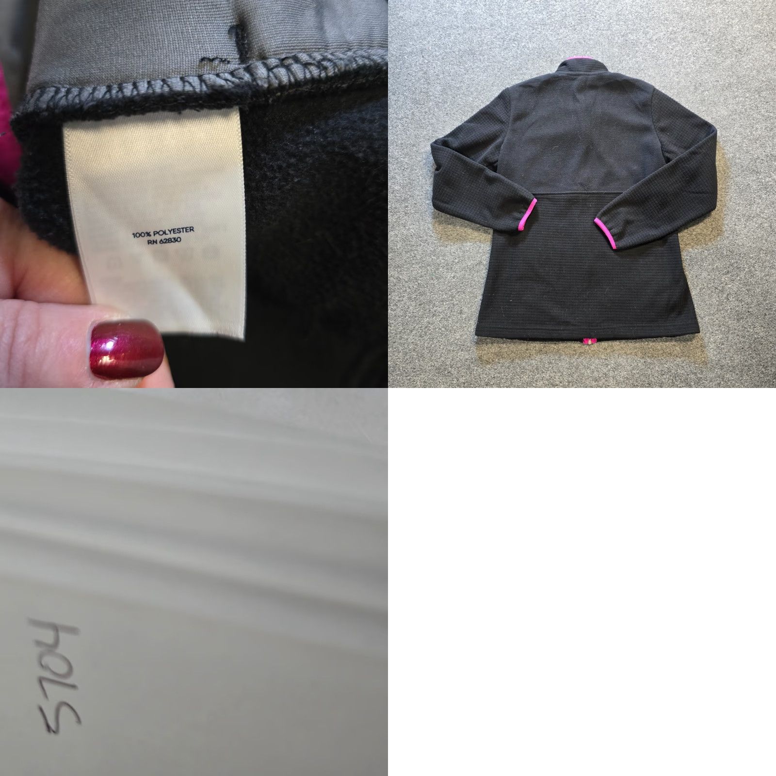 Lands' End Lands' End Jacket Woman Regular Size M Black Full Zip Fleece Casual Capsule Outdoor Long Sleeve Mid-Length Solid Pattern Winter Fall Spring Size M / US 6-8 / IT 42-44 - 8 Thumbnail
