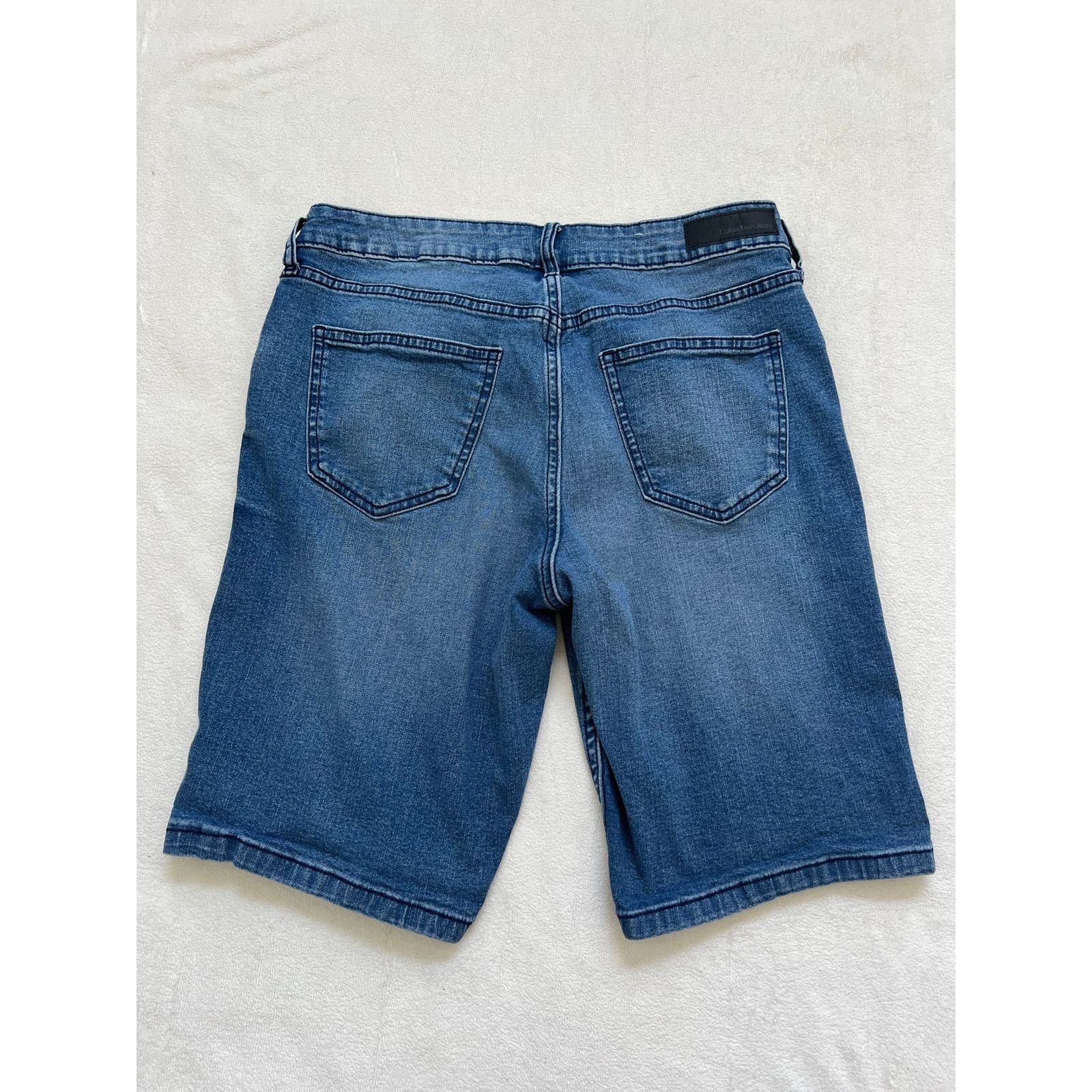 Calvin Klein Calvin Klein Mid-Rise Denim Bermuda City Short Size 8 Size 30" / US 8 / IT 44 - 3 Thumbnail
