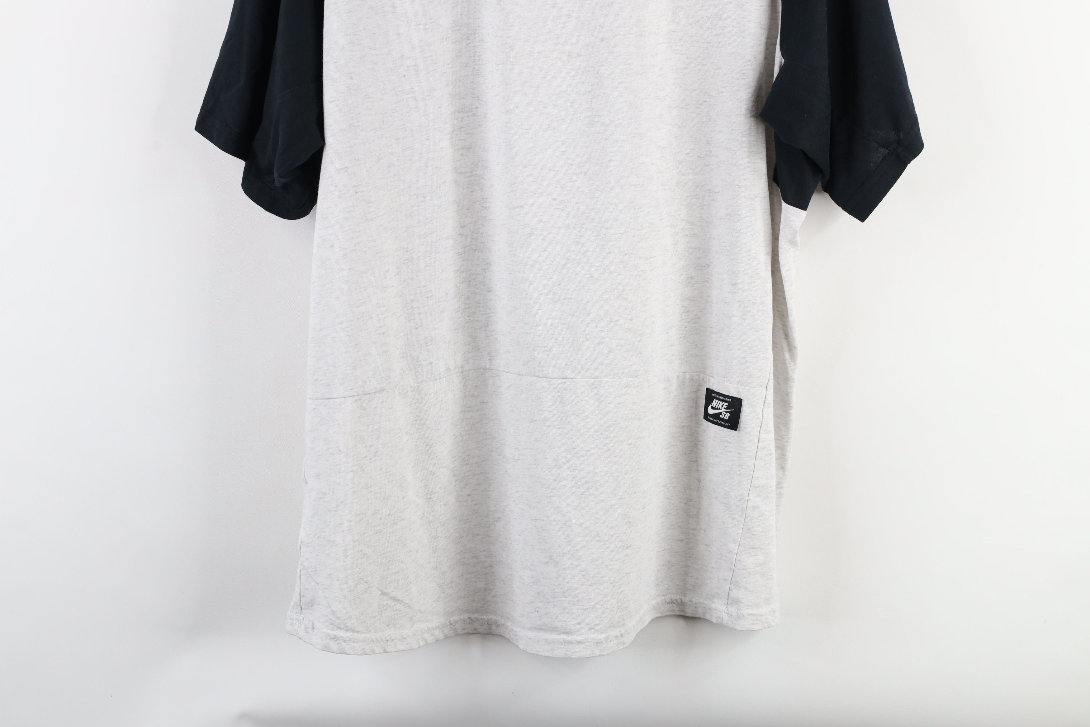 Nike × Vintage Vintage Nike SB Out Short Sleeve Raglan Henley T-Shirt Gray Size US XL / EU 56 / 4 - 14 Thumbnail