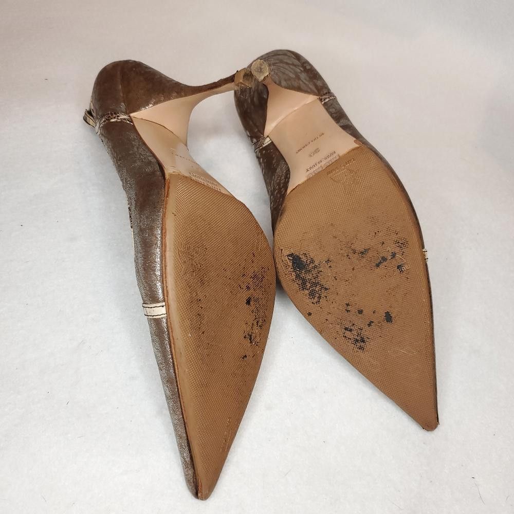 Miu Miu Miu Miu Distressed Leather Size 7.5 Heels Size US 7.5 / IT 37.5 - 7 Thumbnail