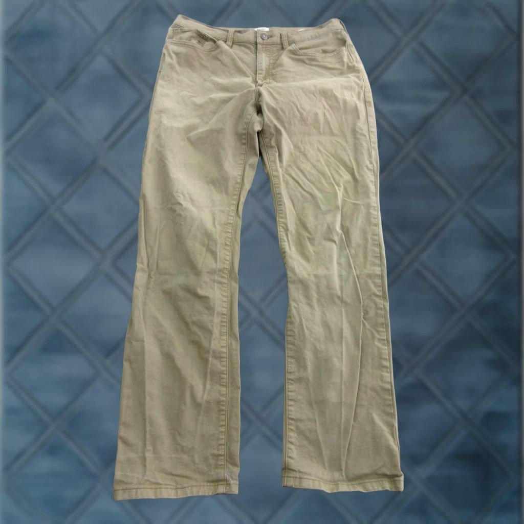 Flint And Tinder Flint and Tinder Pants Mens 33x30 Beige Straight Fit Stretch Khakis Casual Size US 33 - 1 Thumbnail