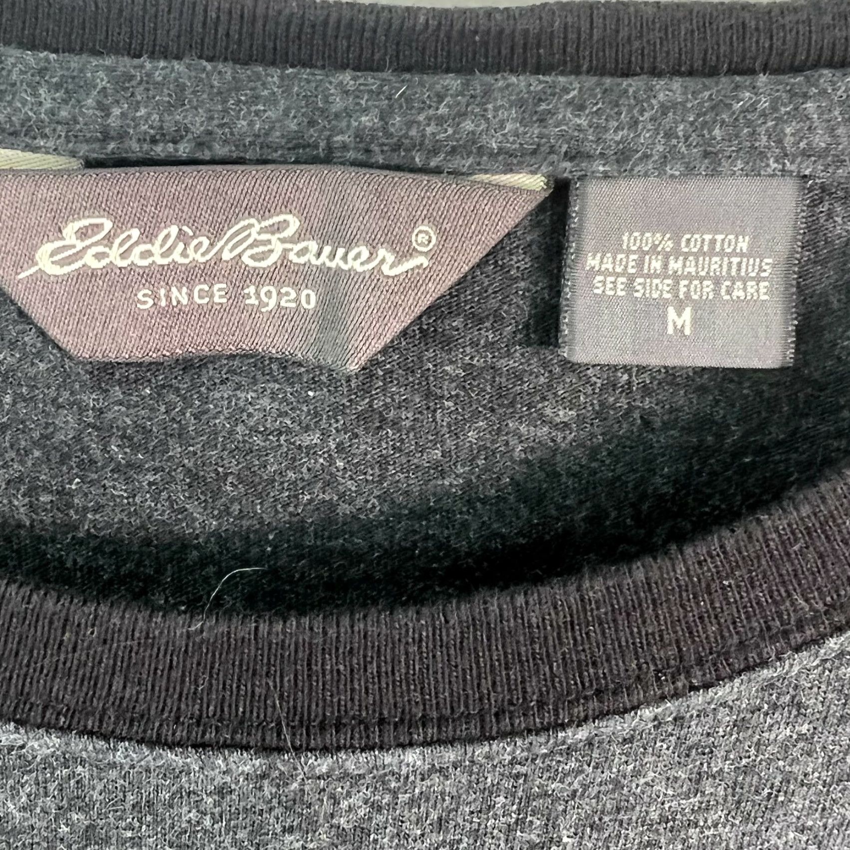 Eddie Bauer Eddie Bauer Mens Crew Neck T-Shirt Long Sleeve Gray Size Medium Regular Fit 100% Cotton Crew Neck USA Seller Women? Mens Size US M / EU 48-50 / 2 - 5 Thumbnail