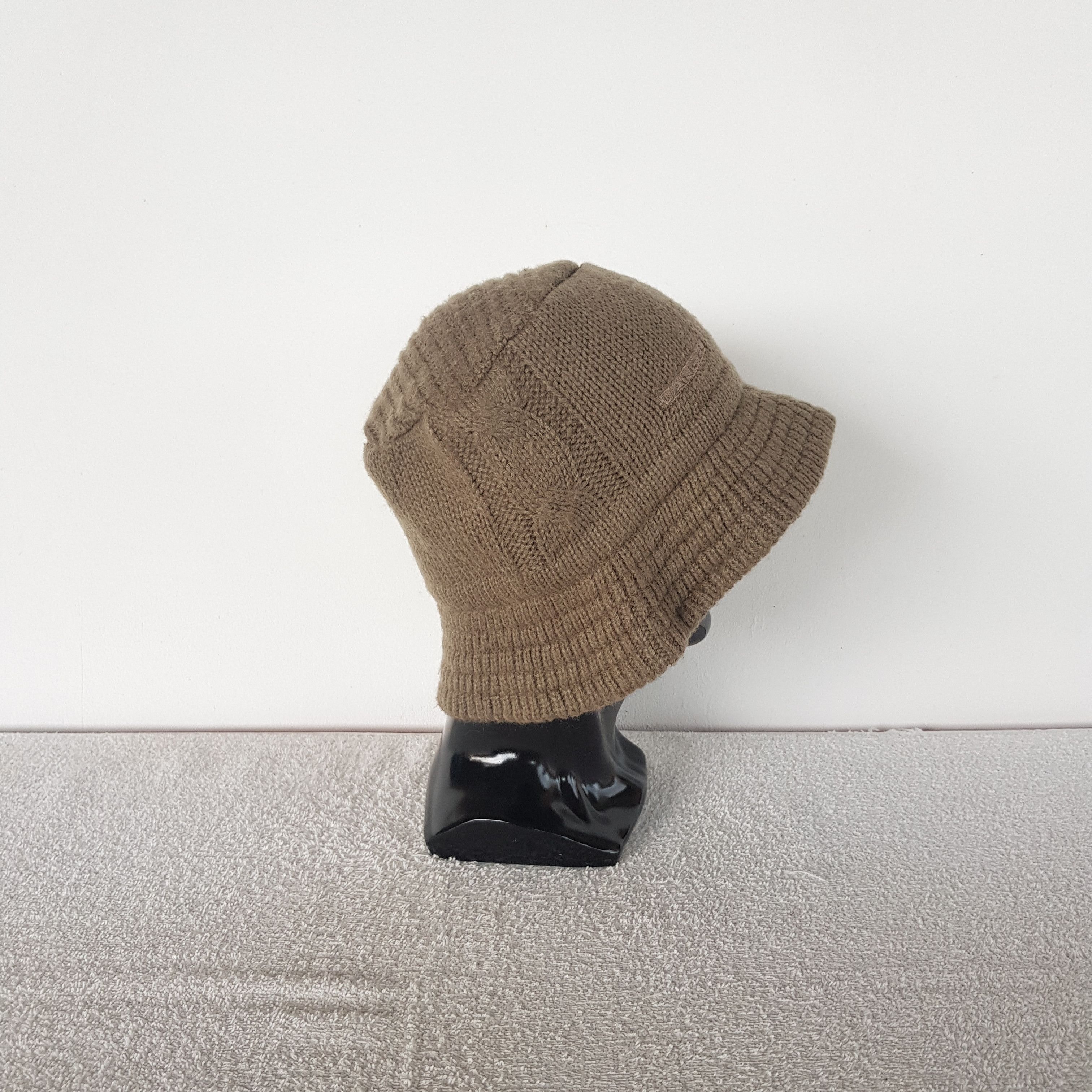 Lancel Vintage 90s Lancel Beanie Cable Knit Aran Isle Snow Caps Hat Size ONE SIZE - 3 Thumbnail