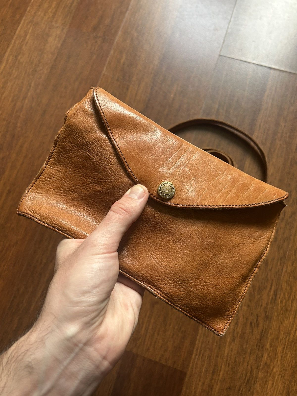 Campomaggi Vintage Campomaggi Leather Mini Bags Unisex Solid Style OS Size ONE SIZE - 3 Thumbnail